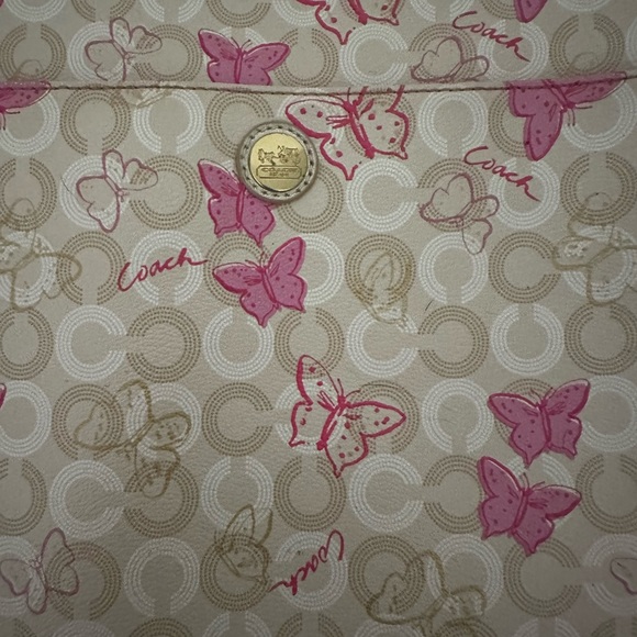 Coach IPad/Tablet Media Canvas Leather Soft Case - Picture 3 of 9